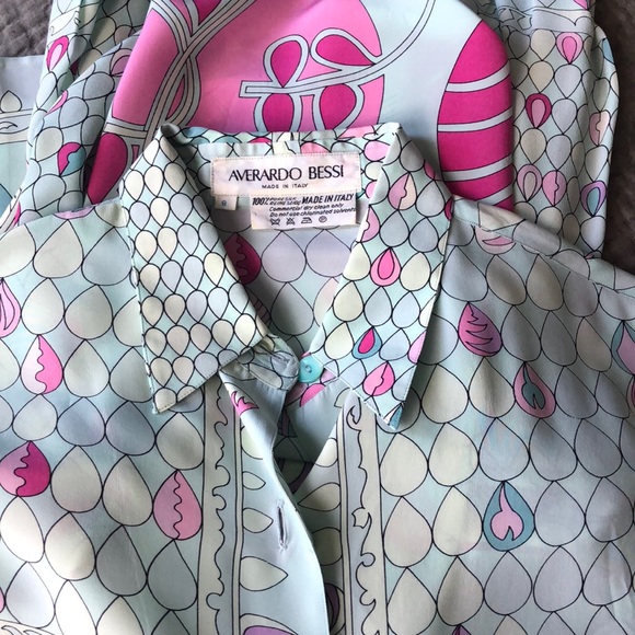 averardo bessi Tops - Averardo Bessi vintage silk blouse